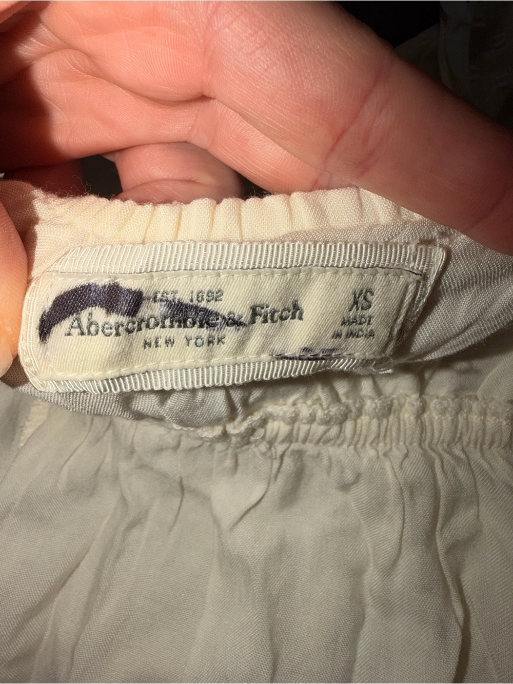 Abercrombie & Fitch Swiss Dot Embroidered Babydoll Mini Dress XS Homecoming - Picture 5 of 11